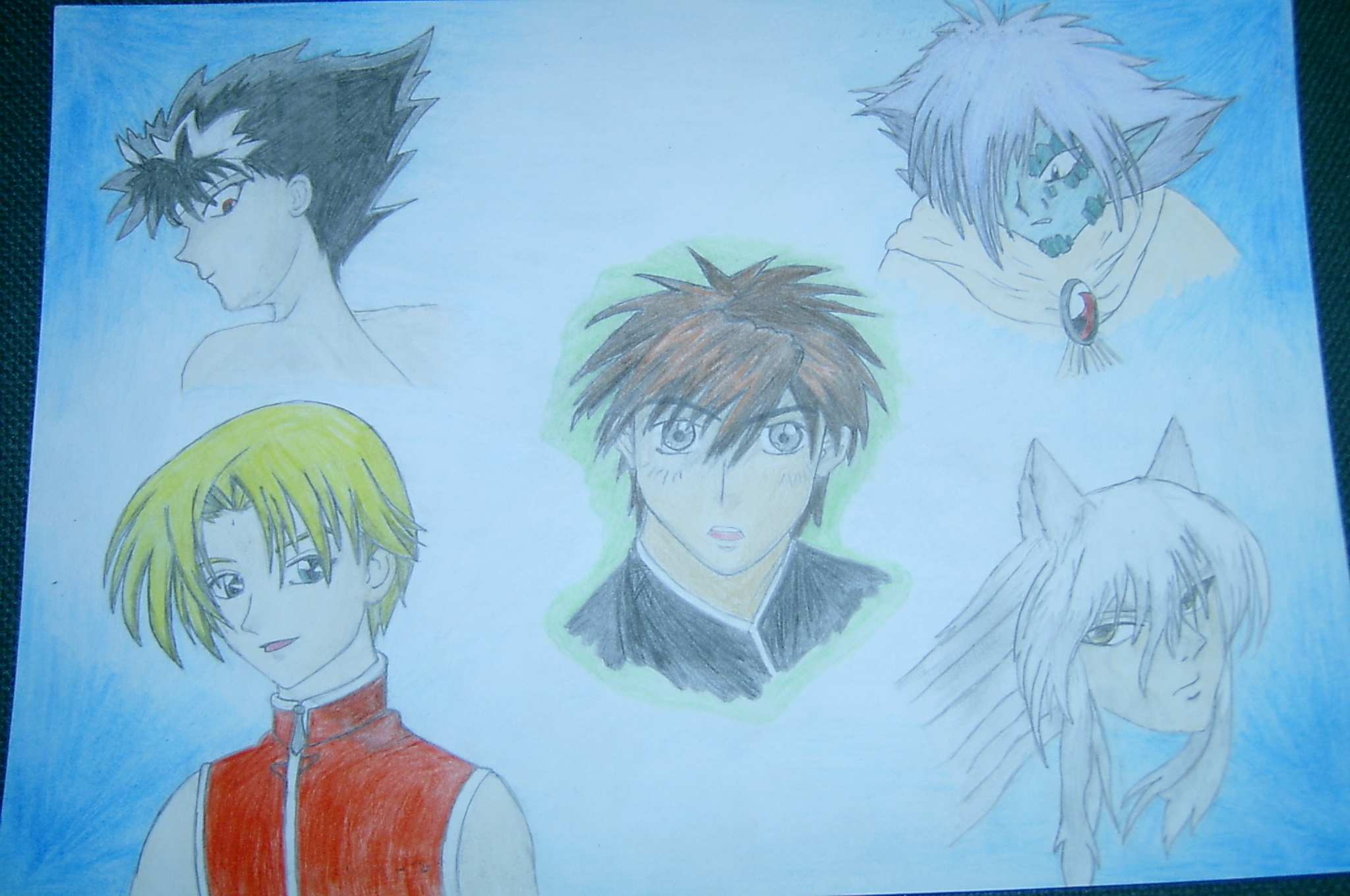 Hiei, Zelgadis, Souske, Elliot, Youko (Mystra mve)